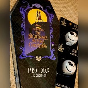 NWT The Nightmare Before Christmas Tarot Card Deck with Guidebook + Lip Balm